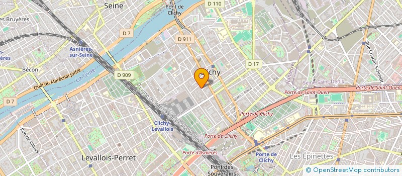 localisation de l'entreprise MADAME ANNE SOPHIE TRINTIGNAC à CLICHY
