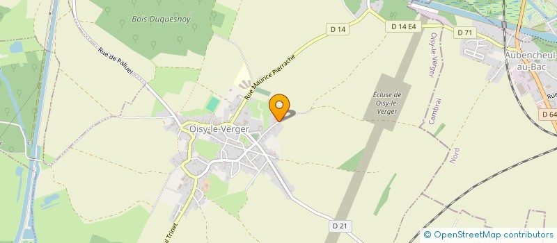 localisation de l'entreprise MADAME ANNE-SOPHIE VAILLANT  OISY-LE-VERGER