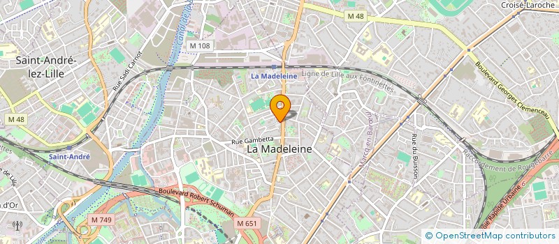 localisation de l'entreprise MADAME ANNE-SOPHIE VAN LANCKER à LA MADELEINE