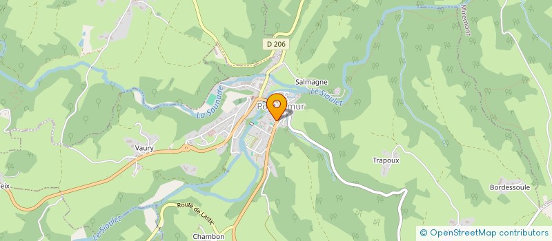 localisation de l'entreprise MADAME ANNE SOPHIE VANDEVELDE  PONTAUMUR