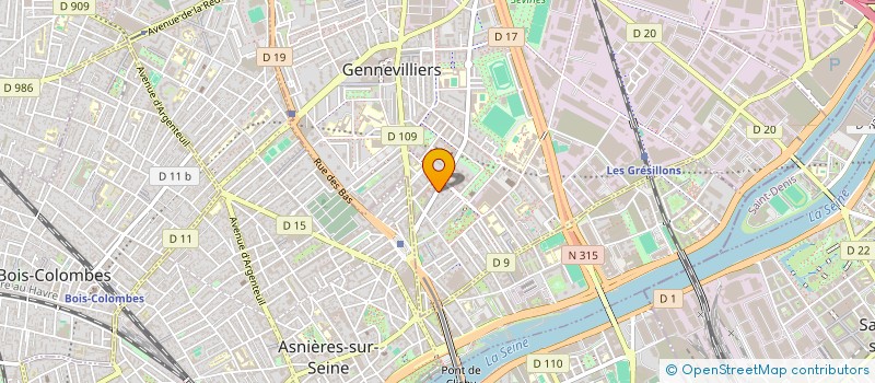 localisation de l'entreprise MADAME ANNE-SOPHIE VERDIER à GENNEVILLIERS