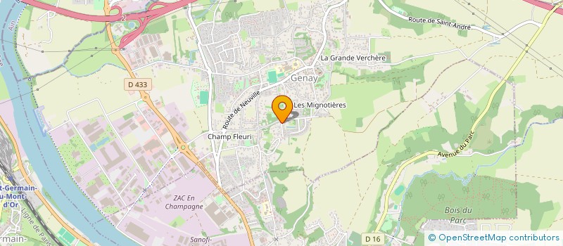 localisation de l'entreprise MADAME ANNE SOPHY DALMAIS  GENAY