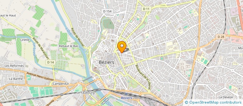 localisation de l'entreprise MADAME ANNE SORO  BEZIERS