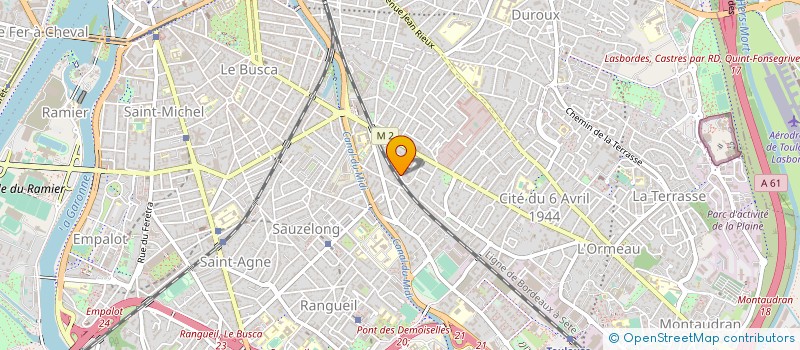 localisation de l'entreprise MADAME ANNE SOULE  TOULOUSE