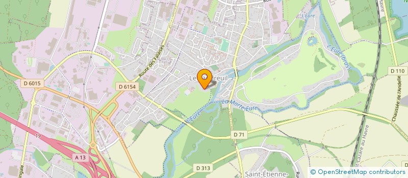 localisation de l'entreprise MADAME ANNE SOULLEZ  LOUVIERS