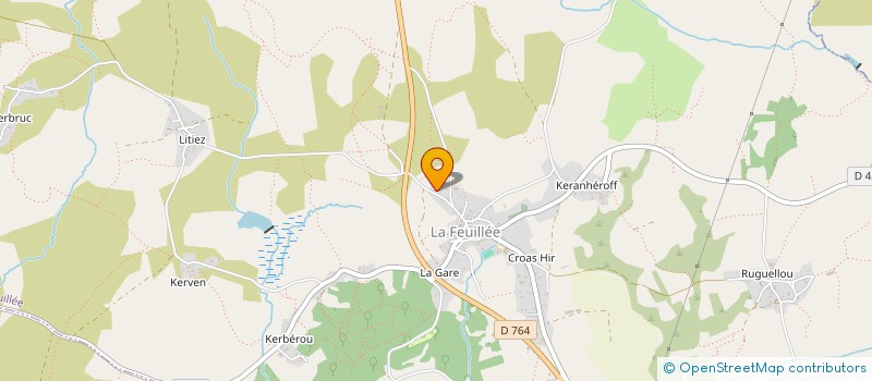 localisation de l'entreprise MADAME ANNE SOUQUIERE  LA FEUILLEE