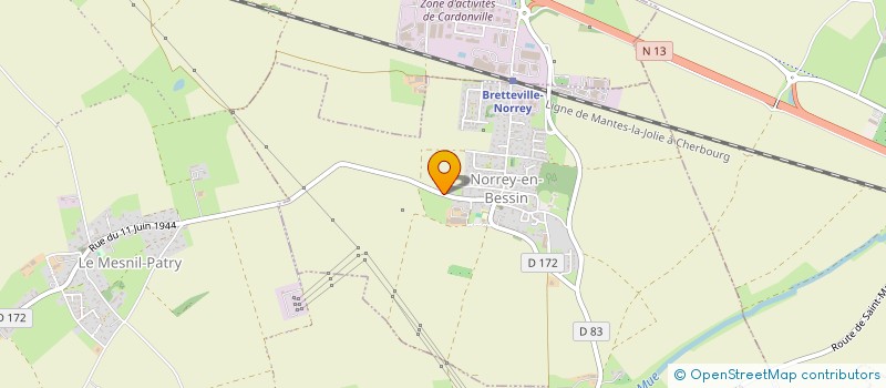 localisation de l'entreprise MADAME ANNE-STEPHANIE ADJACENT  SAINT-MANVIEU-NORREY