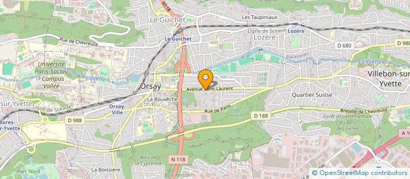 localisation de l'entreprise MADAME ANNE-STEPHANIE KHANAMIRIAN  ORSAY