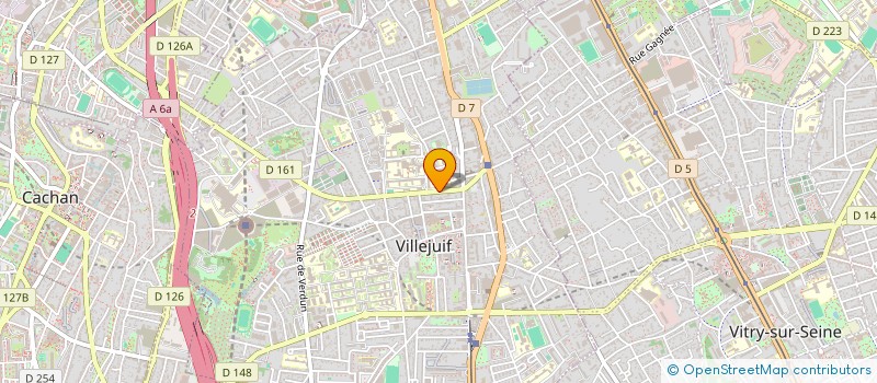 localisation de l'entreprise MADAME ANNE STICKER  VILLEJUIF