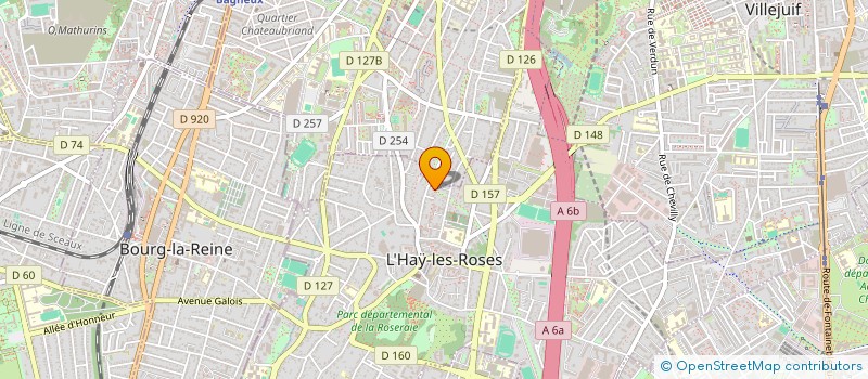 localisation de l'entreprise MADAME ANNE-SYLVIE MARIE POIRIER  L'HAY-LES-ROSES