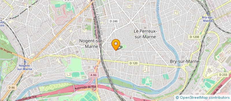 localisation de l'entreprise MADAME ANNE-SYLVIE SAURIN  LE PERREUX-SUR-MARNE