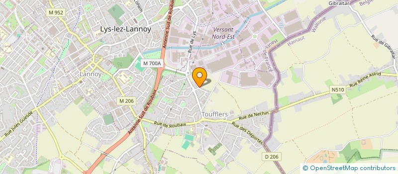 localisation de l'entreprise MADAME ANNE-SYLVIE TABERLET  TOUFFLERS