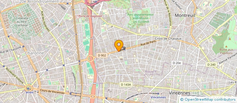 localisation de l'entreprise MADAME ANNE TABUTEAU à MONTREUIL