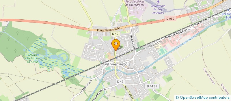localisation de l'entreprise MADAME ANNE TACQUET  VITRY-EN-ARTOIS