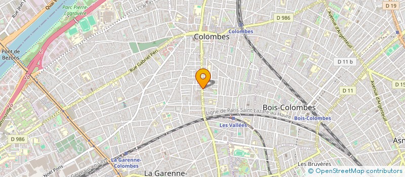 localisation de l'entreprise MADAME ANNE TAMARELLE  COLOMBES
