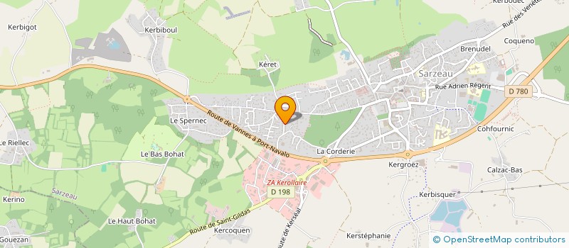 localisation de l'entreprise MADAME ANNE TANGUY  SARZEAU