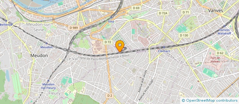 localisation de l'entreprise MADAME ANNE TAVERNIER à CLAMART