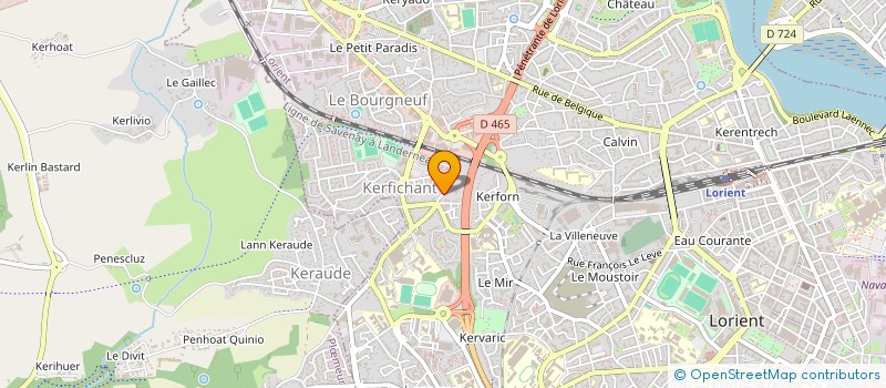 localisation de l'entreprise MADAME ANNE TEILLIER à LORIENT