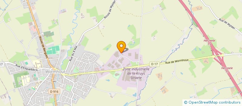 localisation de l'entreprise MADAME ANNE-THERESE GAUTHIER  WORMHOUT