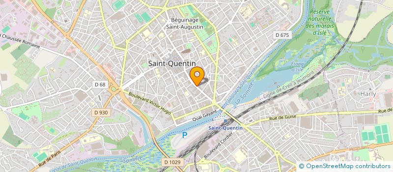 localisation de l'entreprise MADAME ANNE THERESE TROUART à SAINT-QUENTIN