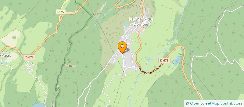 localisation de l'entreprise MADAME ANNE THEVENIN à LA CHAUX-DU-DOMBIEF