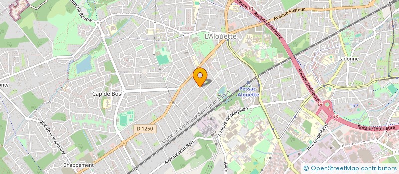 localisation de l'entreprise MADAME ANNE THIRAUX à PESSAC