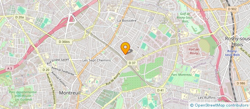 localisation de l'entreprise MADAME ANNE THISQUEN à MONTREUIL