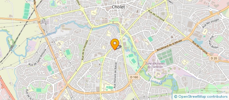 localisation de l'entreprise MADAME ANNE THOMAS à CHOLET