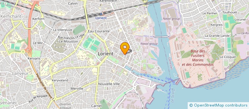 localisation de l'entreprise MADAME ANNE THOMAS  LORIENT