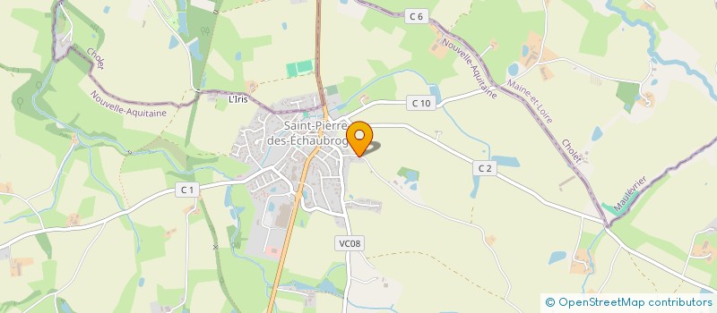 localisation de l'entreprise MADAME ANNE THOMAS  SAINT-PIERRE-DES-ECHAUBROGNES