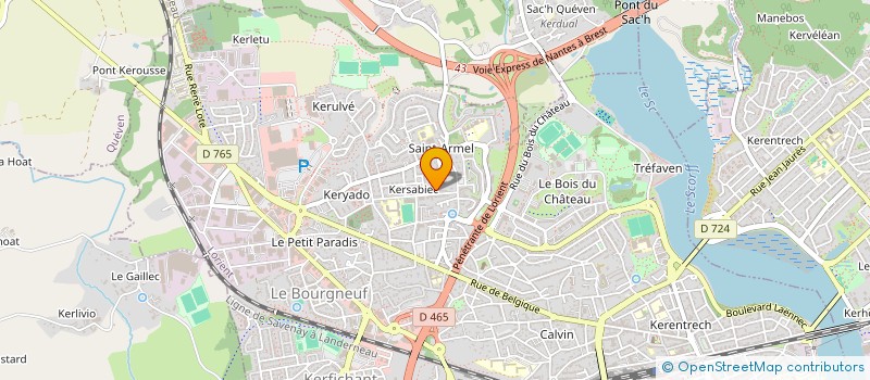 localisation de l'entreprise MADAME ANNE THOREUX  LORIENT