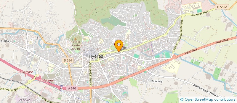 localisation de l'entreprise MADAME ANNE TIBIE à HYERES