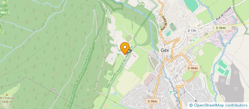 localisation de l'entreprise MADAME ANNE TISSIER  GEX