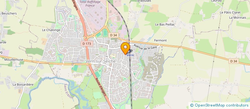 localisation de l'entreprise MADAME ANNE TOLLEMER à VERN-SUR-SEICHE