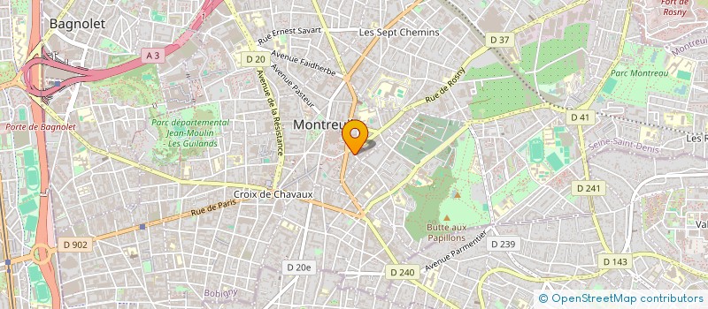 localisation de l'entreprise MADAME ANNE TOUQUET à MONTREUIL
