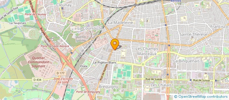 localisation de l'entreprise MADAME ANNE TOURNEUX  RENNES