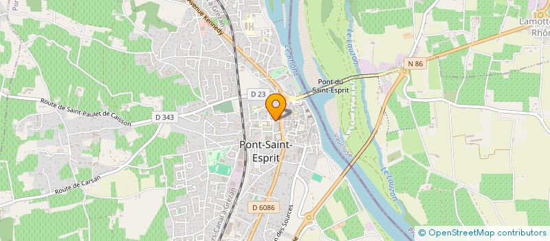 localisation de l'entreprise MADAME ANNE TOUZAN  PONT-SAINT-ESPRIT