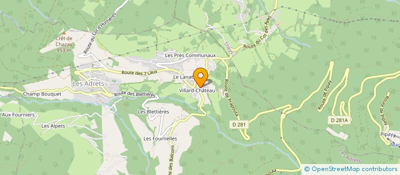 localisation de l'entreprise MADAME ANNE TREGLOZE à LES ADRETS