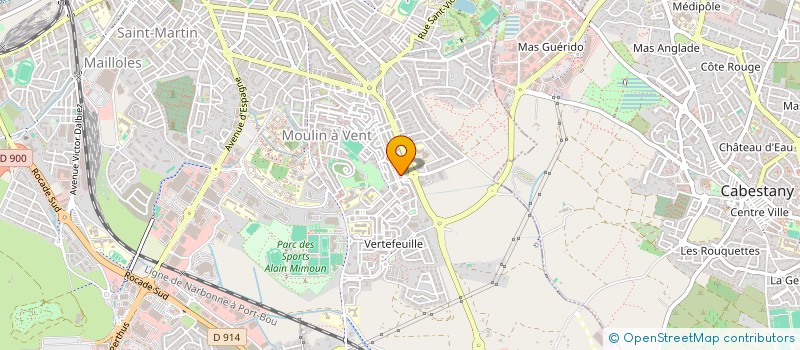 localisation de l'entreprise MADAME ANNE TRIBOUT  PERPIGNAN