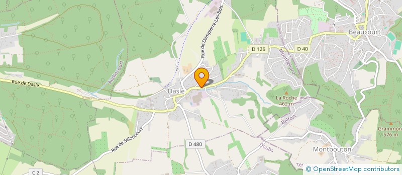 localisation de l'entreprise MADAME ANNE TRITSCH  GRANDVILLARS