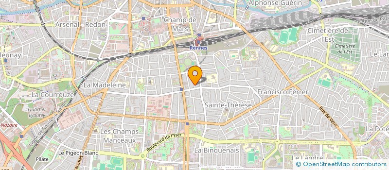 localisation de l'entreprise MADAME ANNE TRONCHOT  RENNES