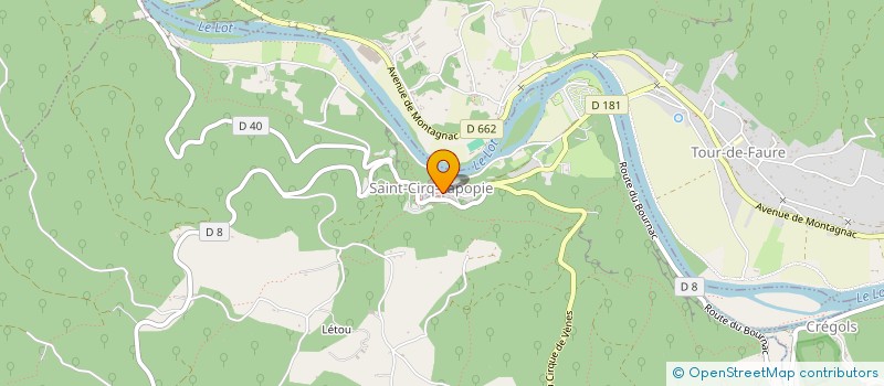 localisation de l'entreprise MADAME ANNE TURLAIS  SAINT-CIRQ-LAPOPIE