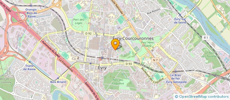 localisation de l'entreprise MADAME ANNE TZIRENSTCHIKOW  EVRY-COURCOURONNES