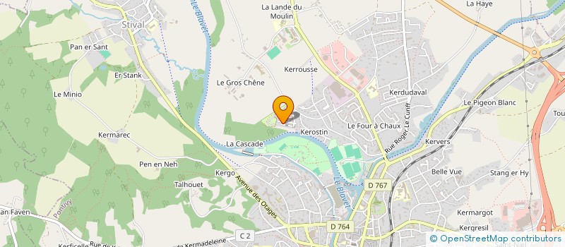 localisation de l'entreprise MADAME ANNE URVOY  PONTIVY