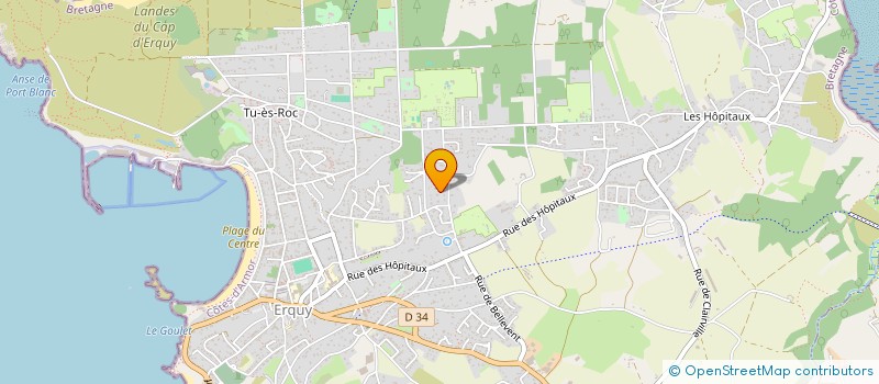 localisation de l'entreprise MADAME ANNE VADUREL  ERQUY