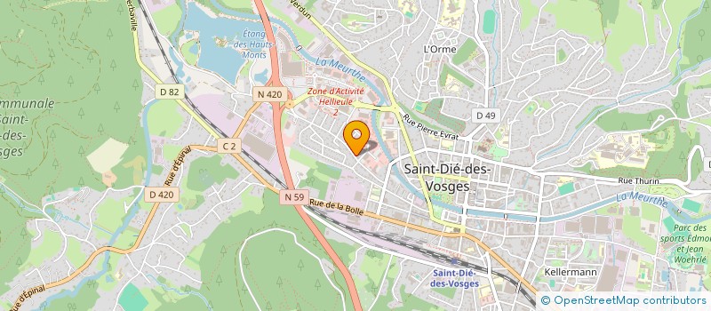 localisation de l'entreprise MADAME ANNE VAGNIER  SAINT-DIE-DES-VOSGES