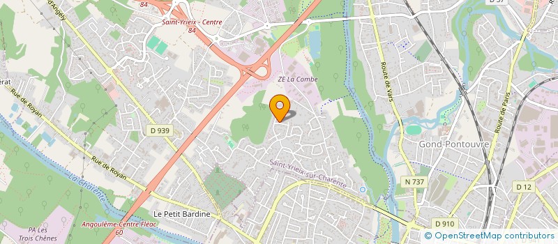 localisation de l'entreprise MADAME ANNE VALENTINI  SAINT-YRIEIX-SUR-CHARENTE