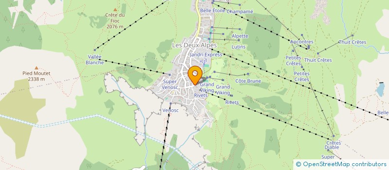 localisation de l'entreprise MADAME ANNE-VALERIE AUJAMES à LES DEUX ALPES