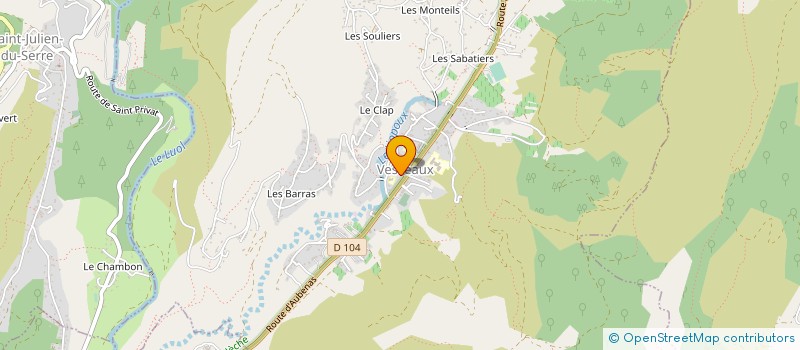 localisation de l'entreprise MADAME ANNE-VALERIE BOUET  VESSEAUX