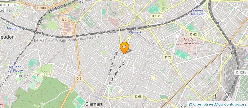 localisation de l'entreprise MADAME ANNE VALERIE MARIE BRUET à CLAMART